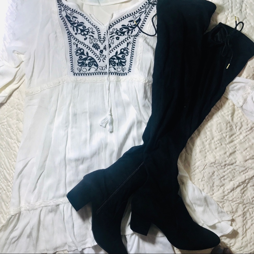 Maurice’s over the knee faux suede boots